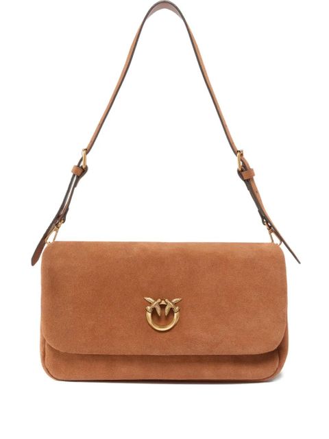 PINKO logo-appliqué shoulder bag - Brown - zdjęcie produktu nr 1