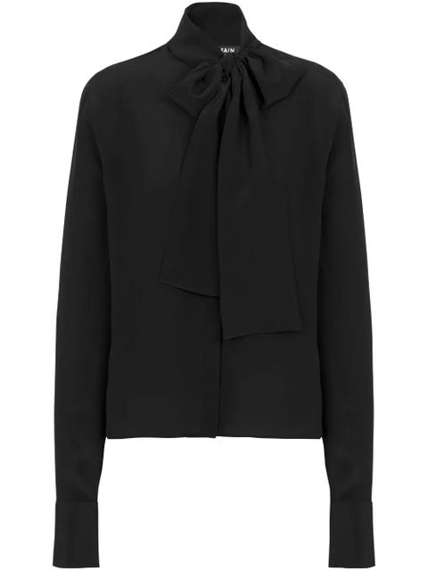 Balmain bow-detail buttoned blouse - Black - zdjęcie produktu nr 1
