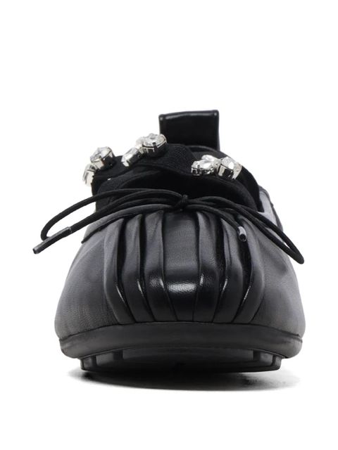 Simone Rocha embellished ballet flats - Black