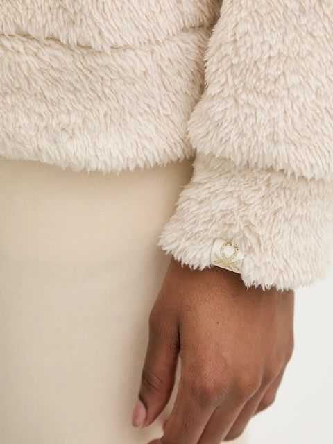 United Colors of Benetton bluza piżamowa damska kolor beżowy 3UKC3M07Z