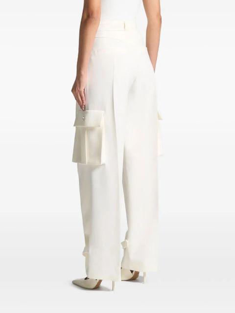 Manière De Voir Danielle pleated cargo trousers - White