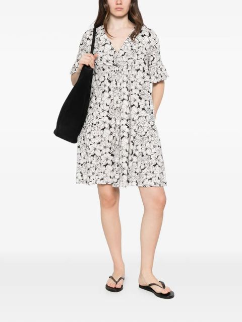 Weekend Max Mara Wkdfuoco floral-print mini dress - White - zdjęcie produktu nr 2