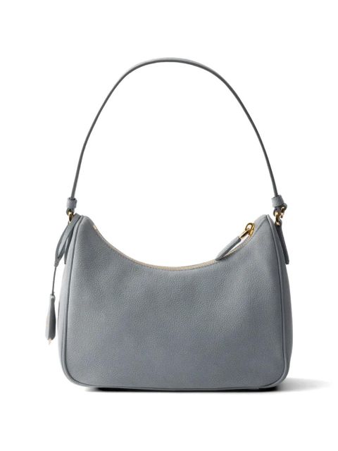 Prada Re-Edition 2005 nubuck and Saffiano leather mini-bag - Blue - zdjęcie produktu nr 2