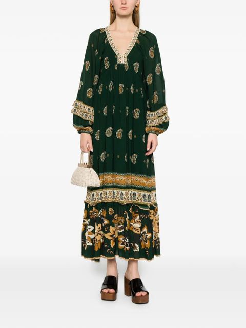 FARM Rio Ayla floral-print maxi dress - Green - zdjęcie produktu nr 2