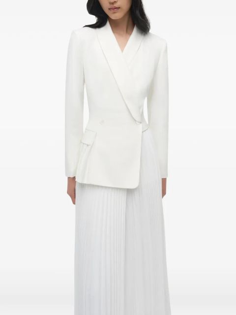 Simkhai Alexandra pleated blazer dress - White