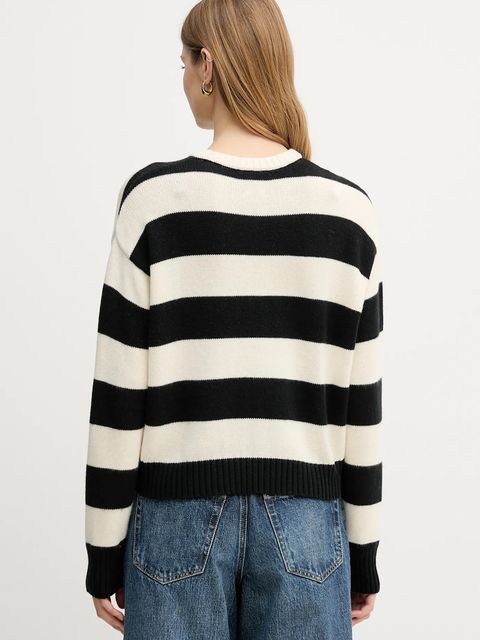 Tommy Hilfiger sweter z dodatkiem kaszmiru damski kolor czarny lekki WW0WW47655