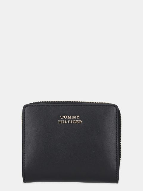 Tommy Hilfiger portfel skórzany damski kolor czarny AW0AW17499 - zdjęcie produktu nr 1