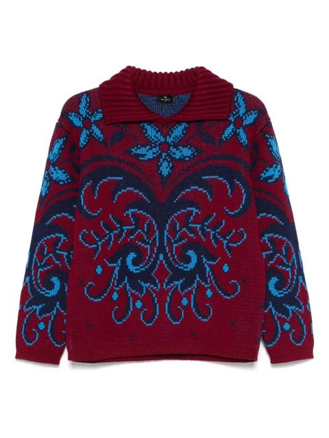 ETRO patterned sweater - Red - zdjęcie produktu nr 1