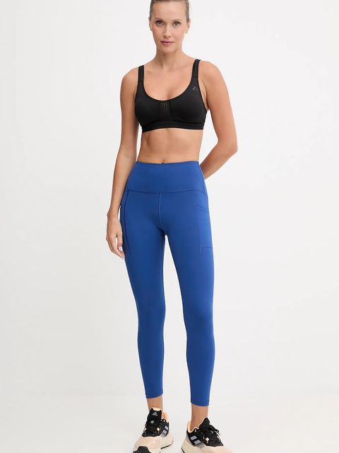 New Balance legginsy treningowe damskie kolor niebieski gładkie WP51268GAB - zdjęcie produktu nr 2