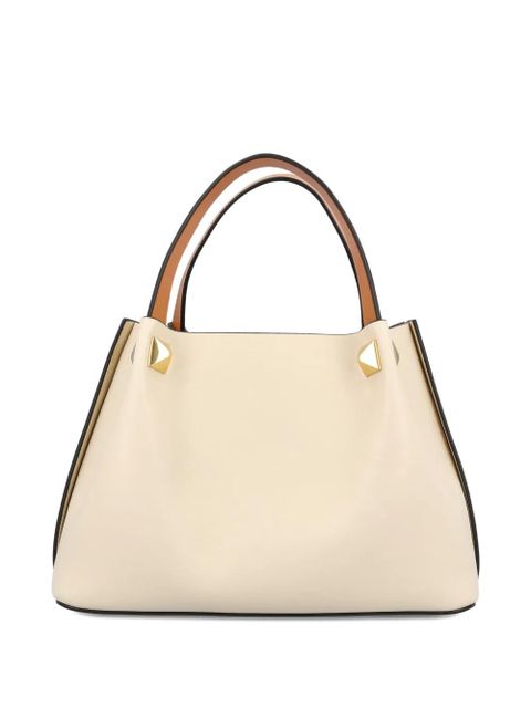 Valentino Garavani stud logo-plaque shoulder bag - Neutrals - zdjęcie produktu nr 2