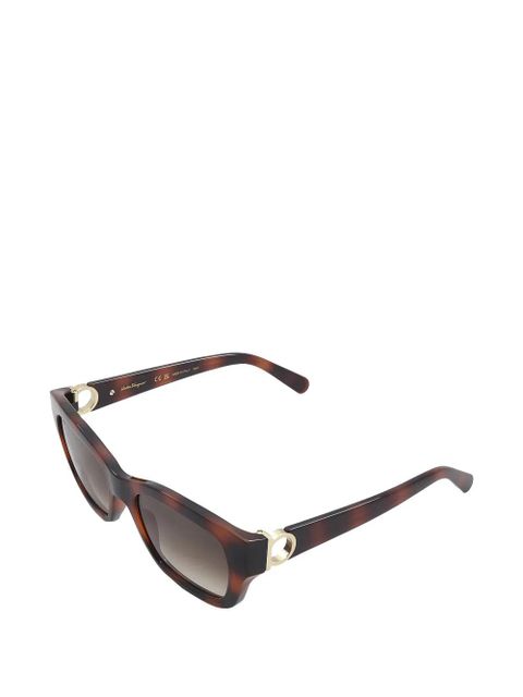 Ferragamo square-frame sunglasses - Brown