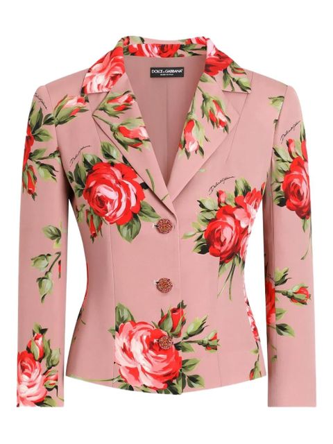 Dolce & Gabbana floral button jacket - Pink - zdjęcie produktu nr 1