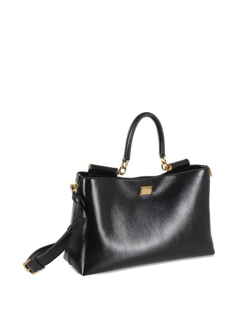Dolce & Gabbana Vittoria leather tote bag - Black