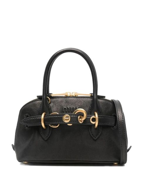Miu Miu Top Handle Buckle Shoulder Bag - Black - zdjęcie produktu nr 1