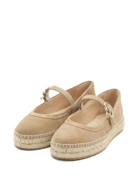 Gianvito Rossi buckle strap elda ballet flats - Neutrals - zdjęcie produktu nr 2