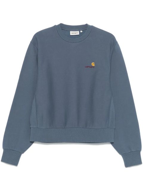 Carhartt WIP American Script sweatshirt - Blue - zdjęcie produktu nr 1