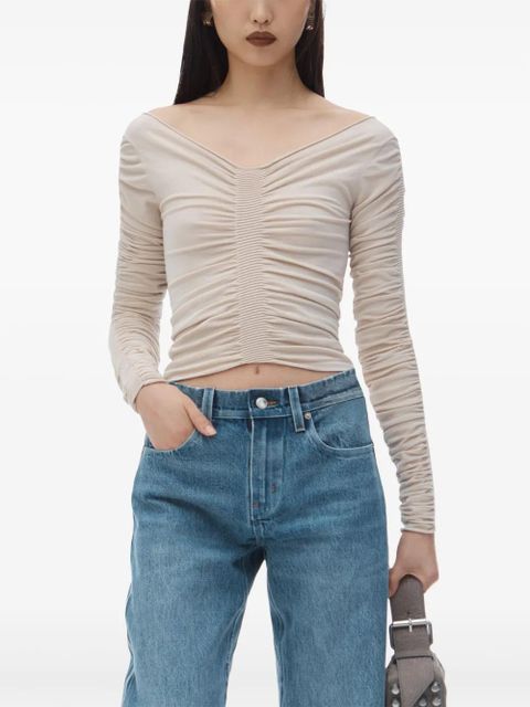 Alexander Wang ruched pullover top - Neutrals - zdjęcie produktu nr 2