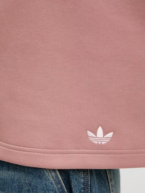 adidas Originals bluza 3-Stripes damska kolor pomarańczowy z kapturem z aplikacją JW3601