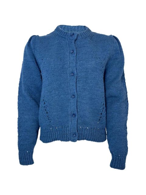 Ulla Johnson Delphina puff-sleeved cardigan - Blue - zdjęcie produktu nr 1