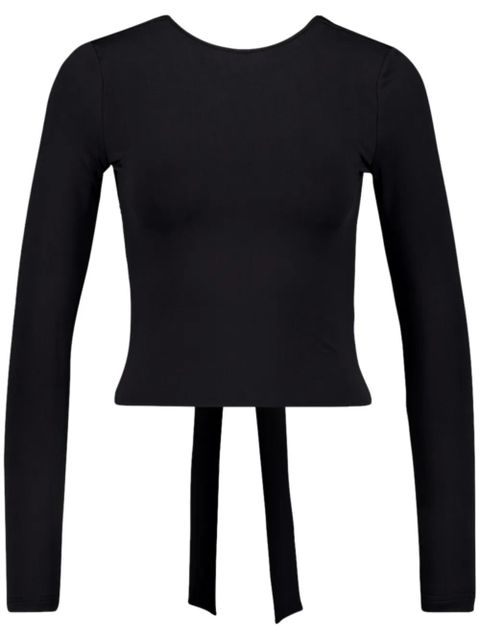 Balenciaga knot-detail long-sleeved top - Black - zdjęcie produktu nr 1