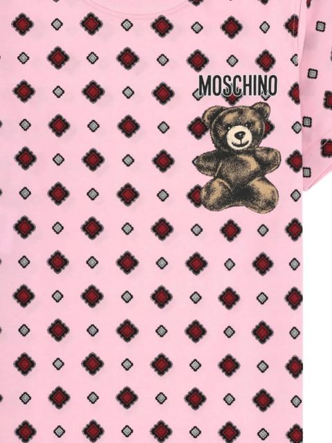 Moschino teddy-motif geometric T-shirt - Pink - zdjęcie produktu nr 2