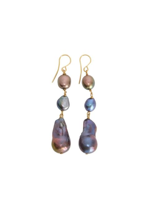 Jil Sander dangle earrings - Gold - zdjęcie produktu nr 1