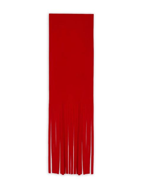Sportmax fringed scarf - Red - zdjęcie produktu nr 1