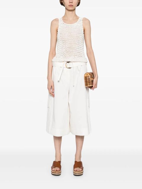 ZIMMERMANN Illuminate Bermuda shorts - White