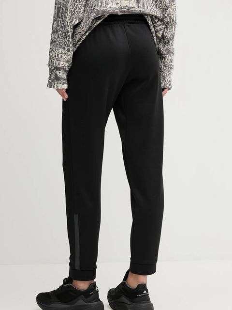 adidas Performance spodnie treningowe WORKOUT ESSENTIALS damskie kolor czarny z nadrukiem JW2697