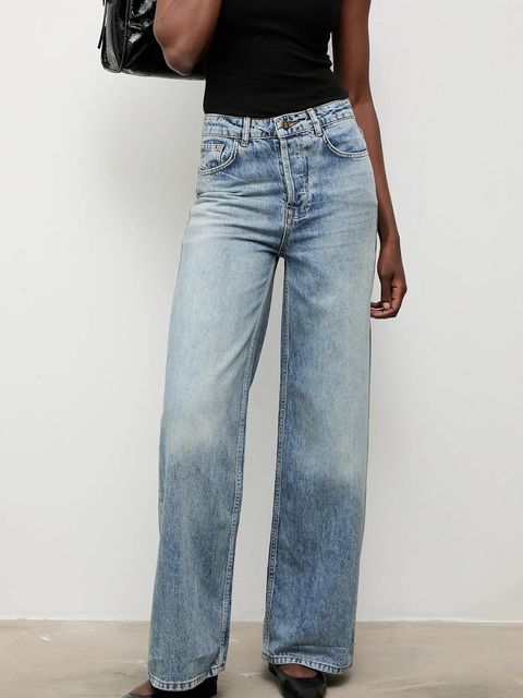 Answear.LAB jeansy bawełniane damskie kolor niebieski - zdjęcie produktu nr 1