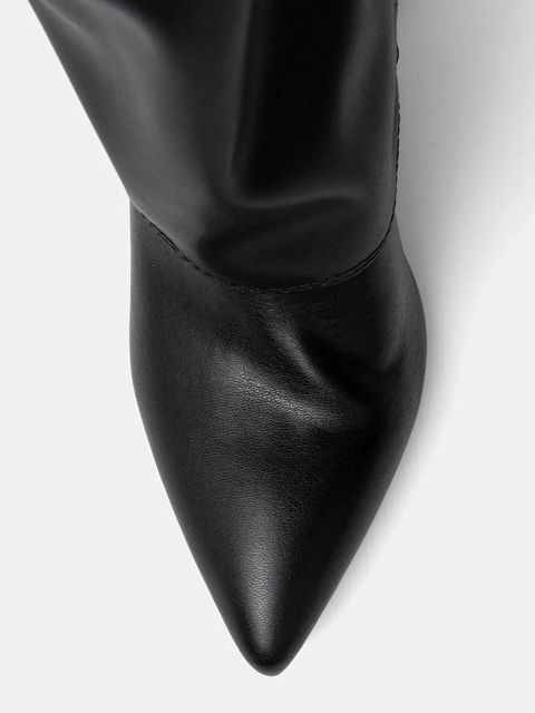 Guess kozaki GARICA damskie kolor czarny na słupku FLFGAR ELE11