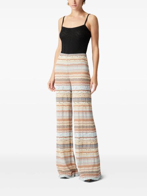 Missoni striped palazzo pants - Neutrals - zdjęcie produktu nr 2
