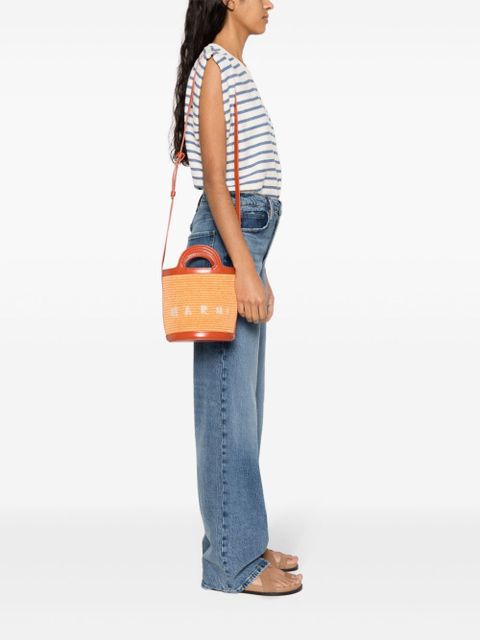 Marni mini Tropicalia bucket bag - Brown - zdjęcie produktu nr 2
