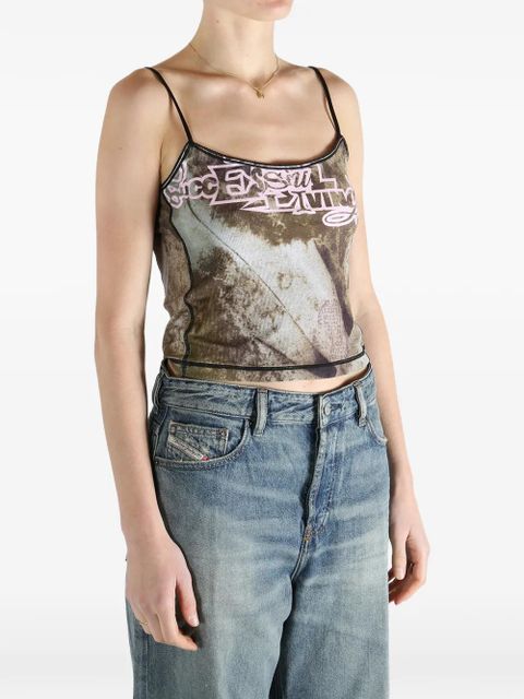 Diesel graphic-print top - Brown