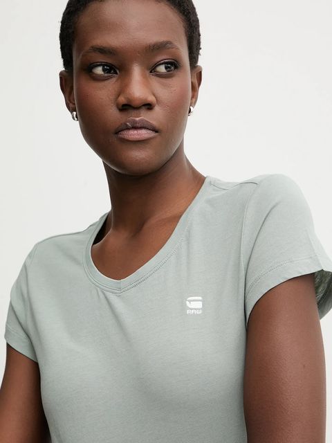 G-Star t-shirt bawełniany damski kolor zielony D24533-4107