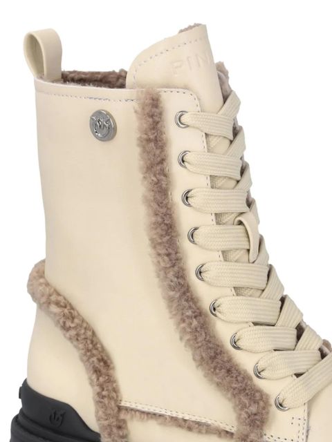 PINKO 55mm lace-up boots - Neutrals