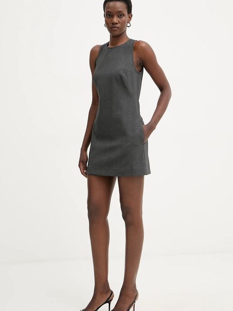 Pinko kombinezon kolor szary z dekoltem okrągłym 106077 A2ZT