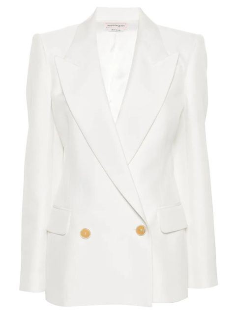 Alexander McQueen double-breasted blazer - White - zdjęcie produktu nr 1