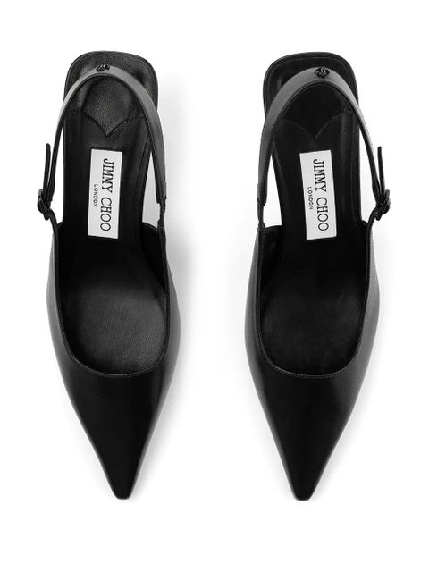 Jimmy Choo Amel 50mm leather pumps - Black