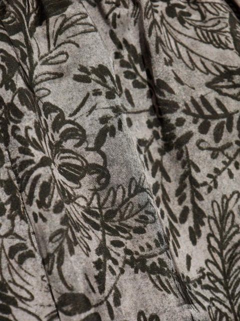 Golden Goose floral-print elastic-waist straight trousers - Grey