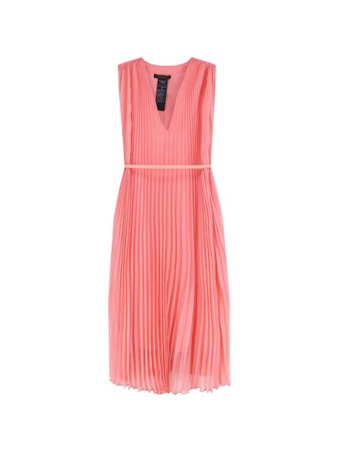 Max Mara pleated V-neck dress - Pink - zdjęcie produktu nr 1