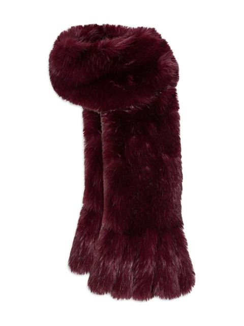 ROTATE BIRGER CHRISTENSEN faux-fur scarf - Red