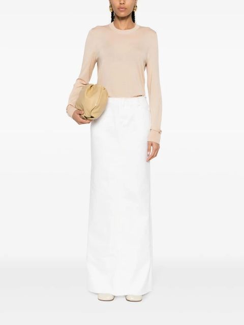 Chloé long-sleeve wool jumper - Neutrals - zdjęcie produktu nr 2