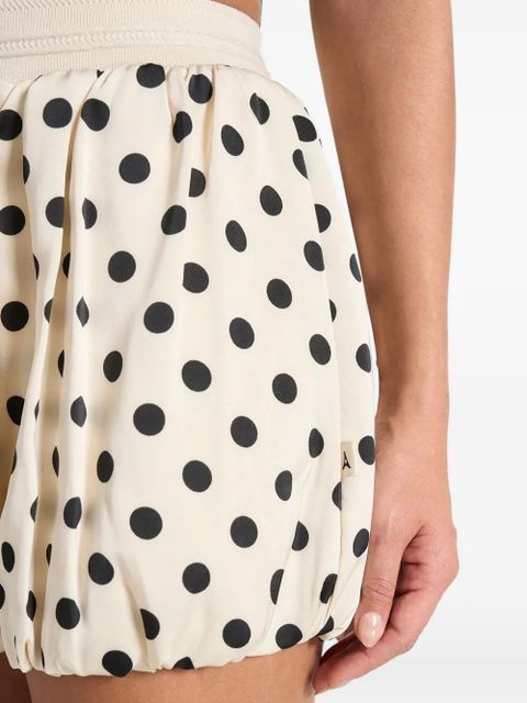 Manière De Voir polka dot balloon shorts - Neutrals