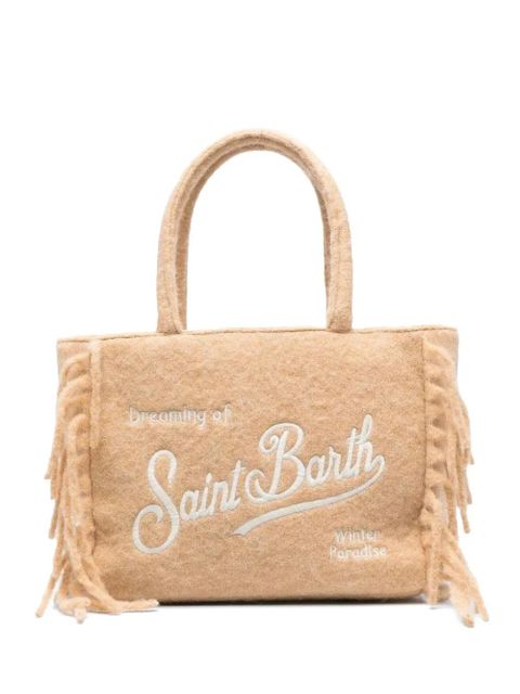 MC2 Saint Barth fringed embroidered tote bag - Neutrals - zdjęcie produktu nr 1