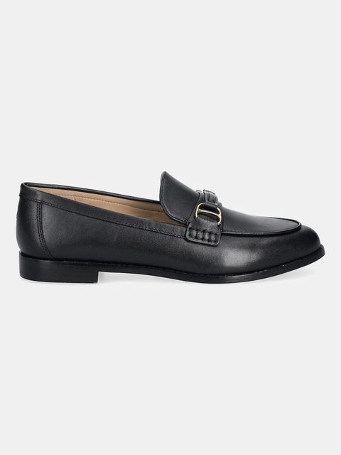 Lauren Ralph Lauren mokasyny skórzane Tasha Loafer damskie kolor czarny na płaskim obcasie 802P02121001 - zdjęcie produktu nr 2