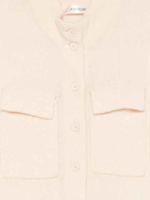 Aya Muse flap-pocket button-up vest - Neutrals