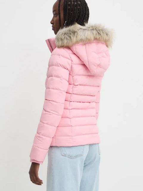 Tommy Jeans kurtka puchowa damska kolor różowy zimowa DW0DW18312 - zdjęcie produktu nr 2