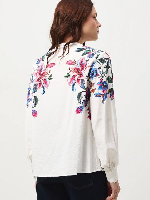 Medicine bluzka damska kolor beżowy wzorzysta