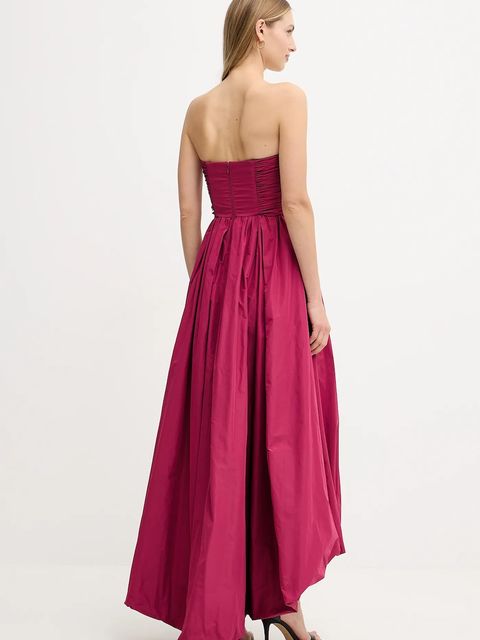 Pinko sukienka kolor różowy mini rozkloszowana 105537 Y3LE